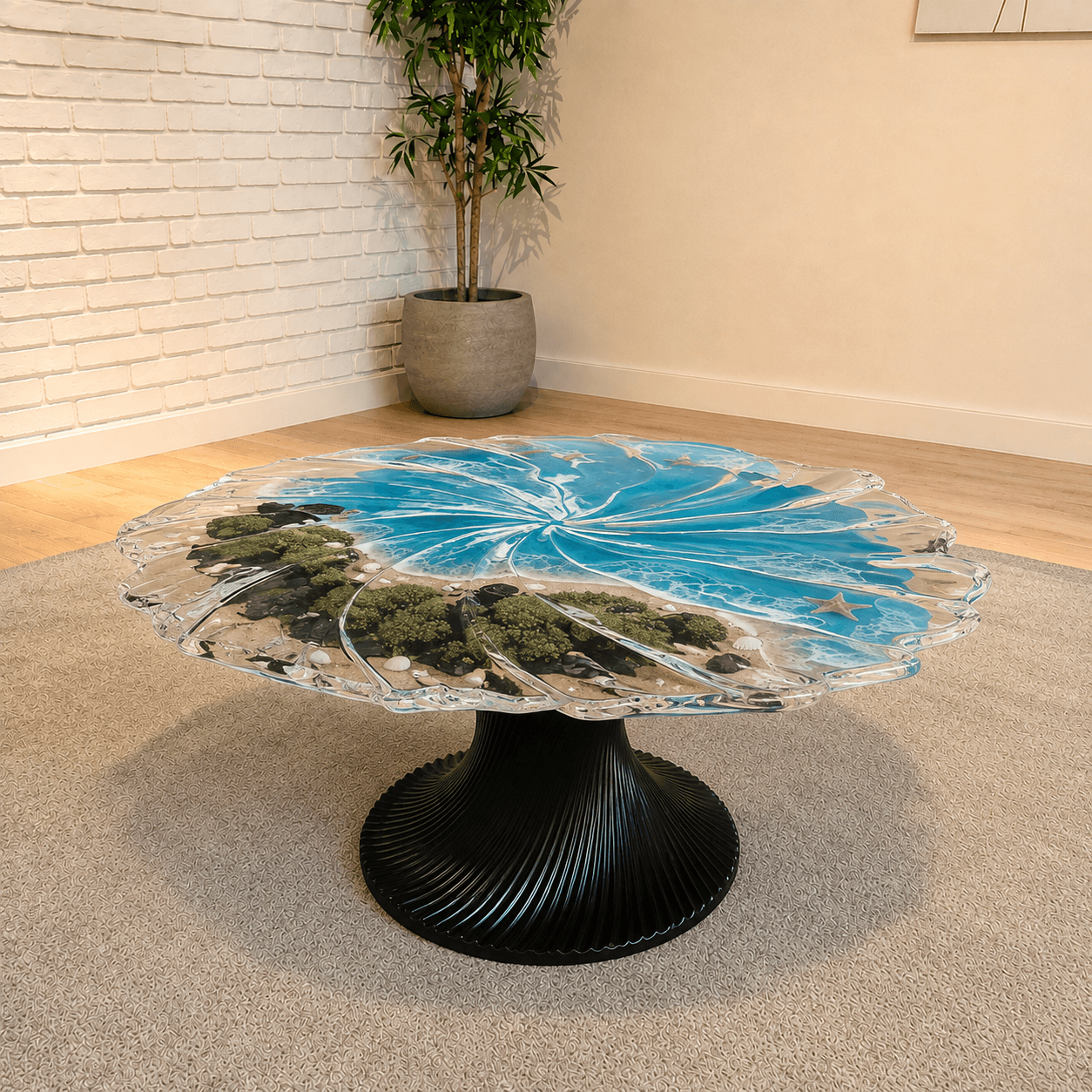 Tidal Epoxy Resin Table